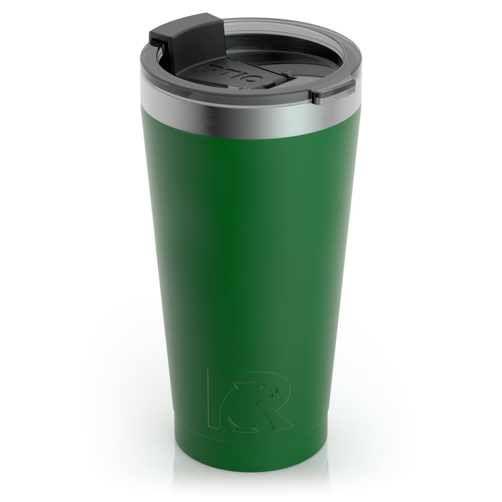 RTIC 16oz Pint Tumbler, Fairway, Matte, Stainless Steel & Vacuum Insulated, Flip-Top Lid