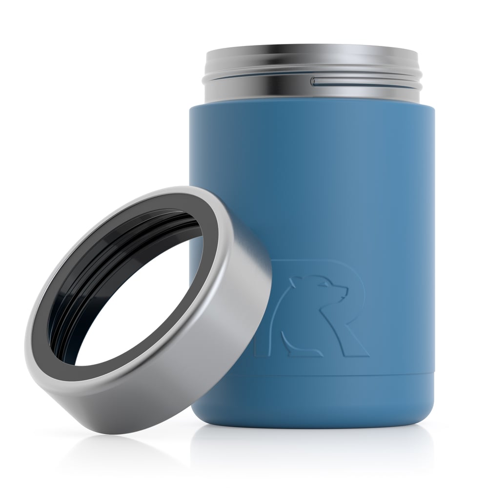 12oz Essential Can Cooler, Slate Blue, Matte