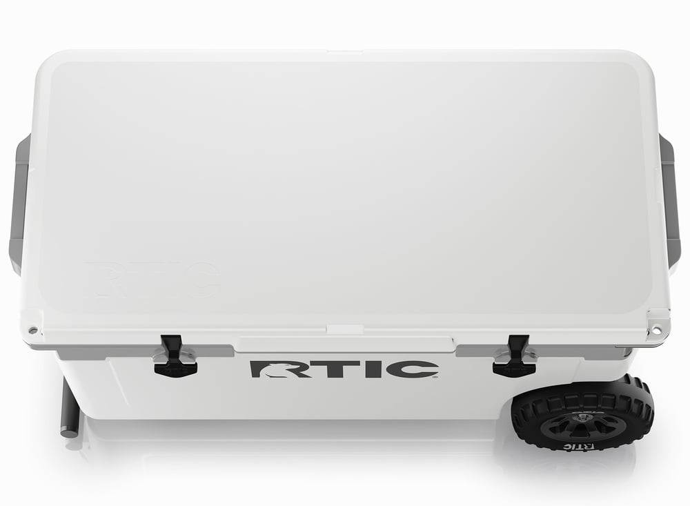72 QT Ultra-Light Wheeled Cooler, White & Grey Image