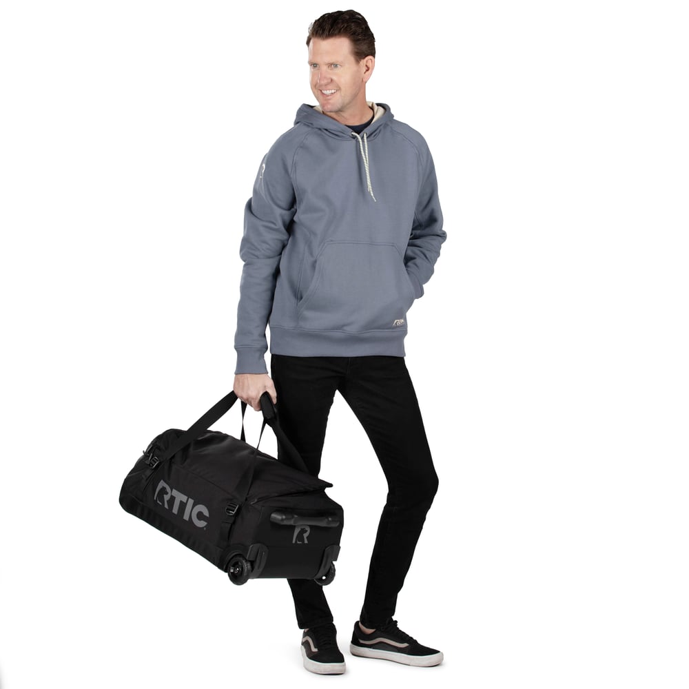 Medium Road Trip Rolling Duffle Bag, Black Image
