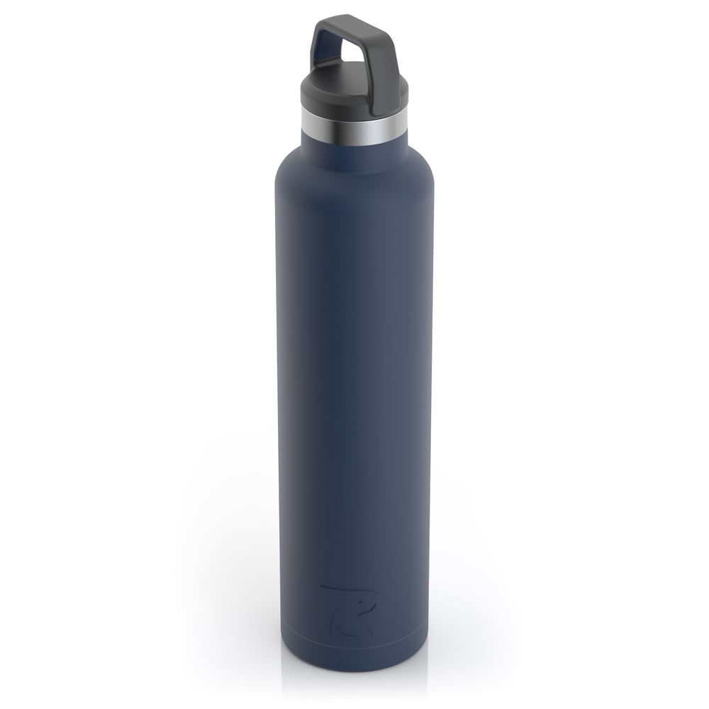 RTIC 26oz Water Bottle, Navy, Matte, Stainless Steel & Vacuum Insulated