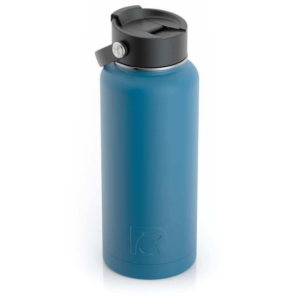 RTIC 32oz Bottle, Lake Blue, Matte, Stainless Steel & Vacuum Insulated