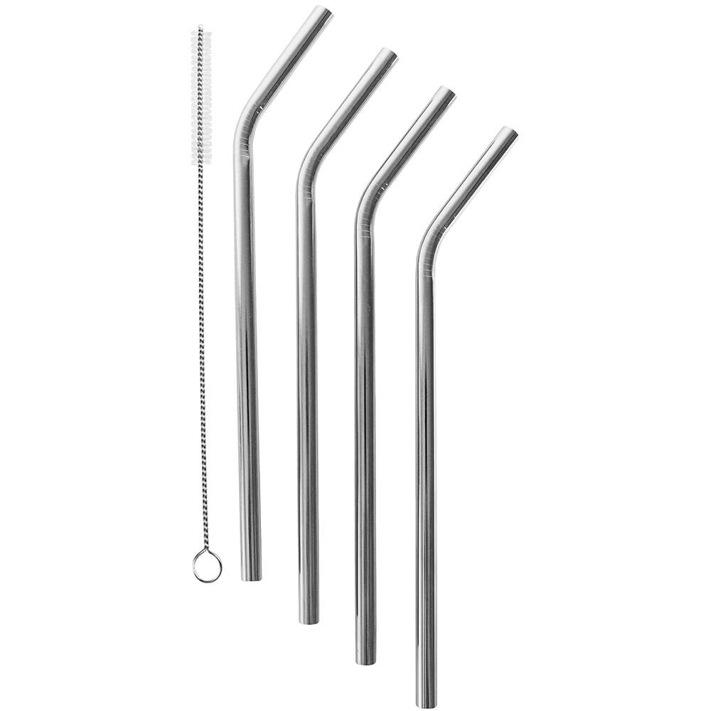 Straws, Stainless, 4 Pack Image