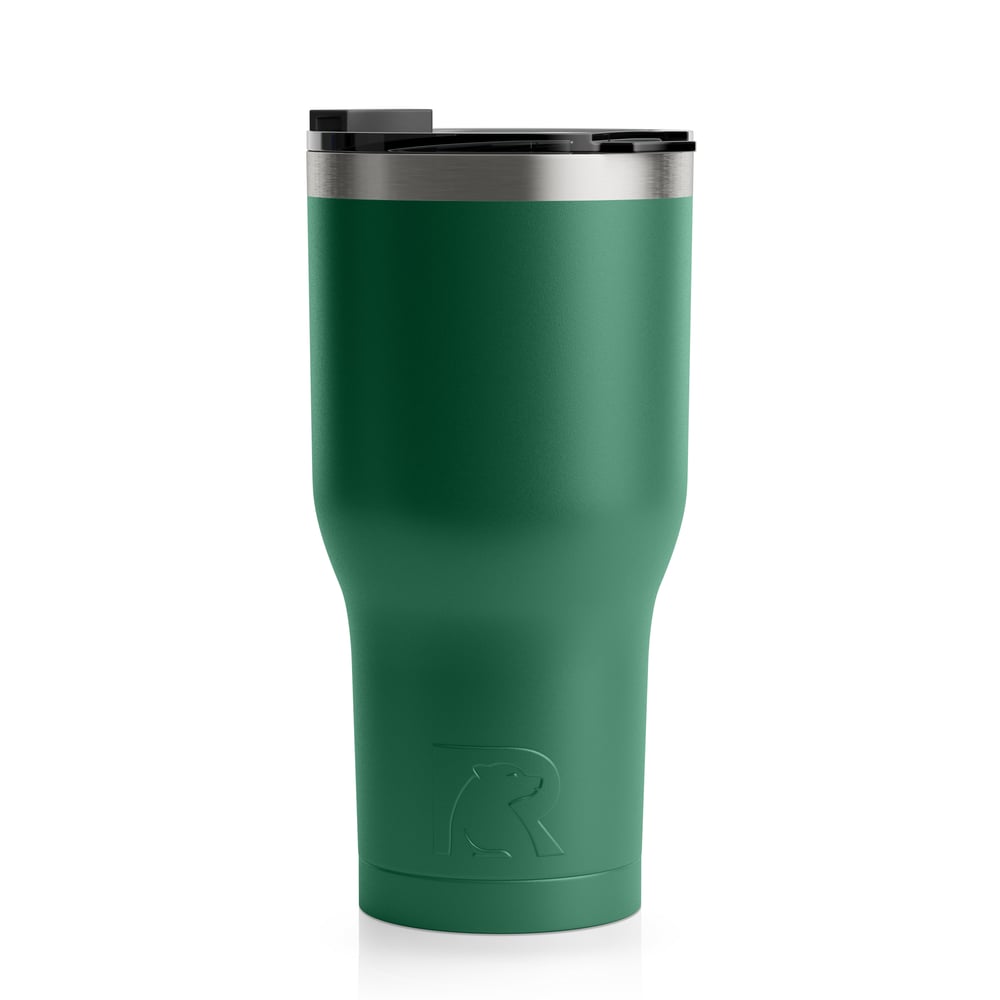 RTIC 30oz Tumbler, Pine Tree, Matte, Stainless Steel & Vacuum Insulated, Flip-Top Lid