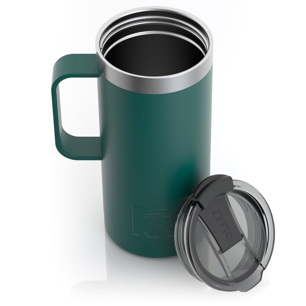 16oz Travel Mug, Forest Green, Matte Image
