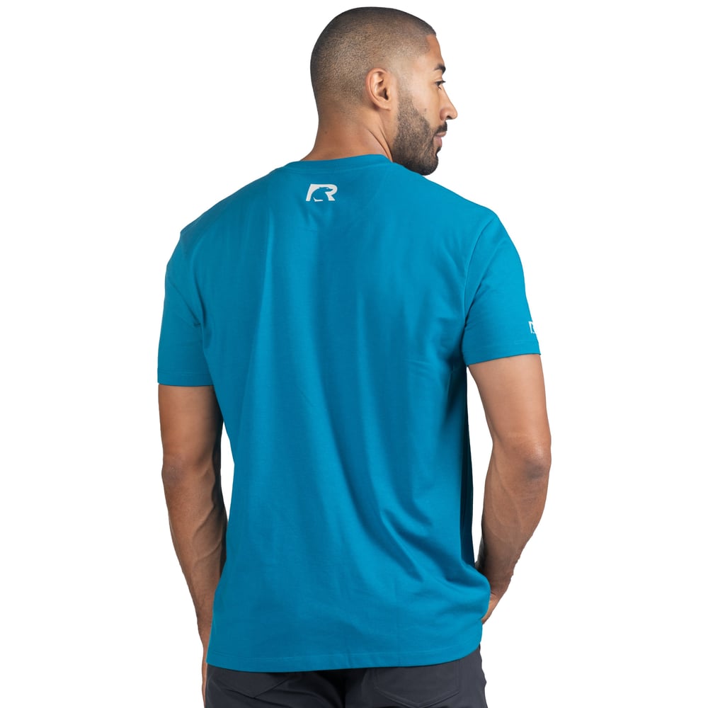 RTIC Logo Short Sleeve T-Shirt, Lake Blue, XL Image