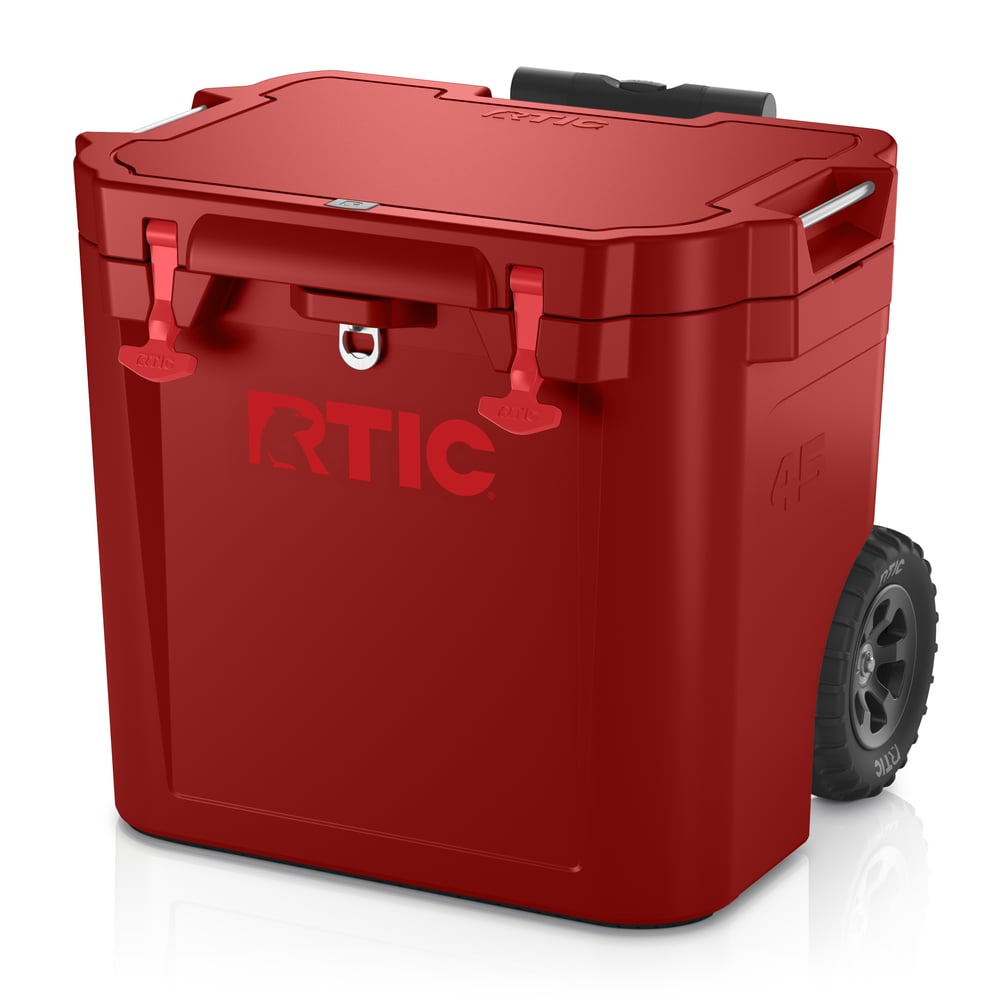 45 QT Ultra-Tough Wheeled Cooler, Black Cherry