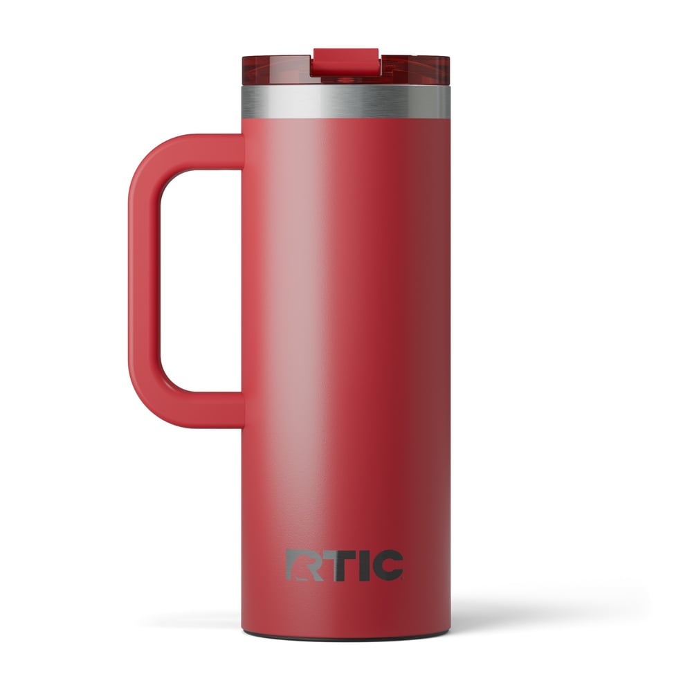 20oz Road Trip Travel Mug, Flag Red