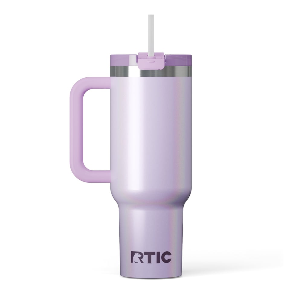 40oz Road Trip Tumbler, Lavender Glitter