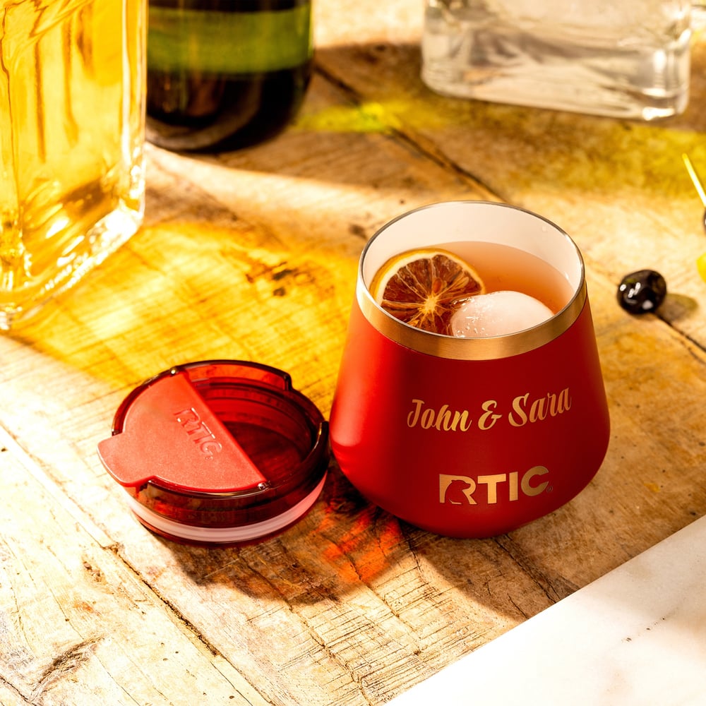 8oz Happy Hour Lowball Tumbler, Light Black Image