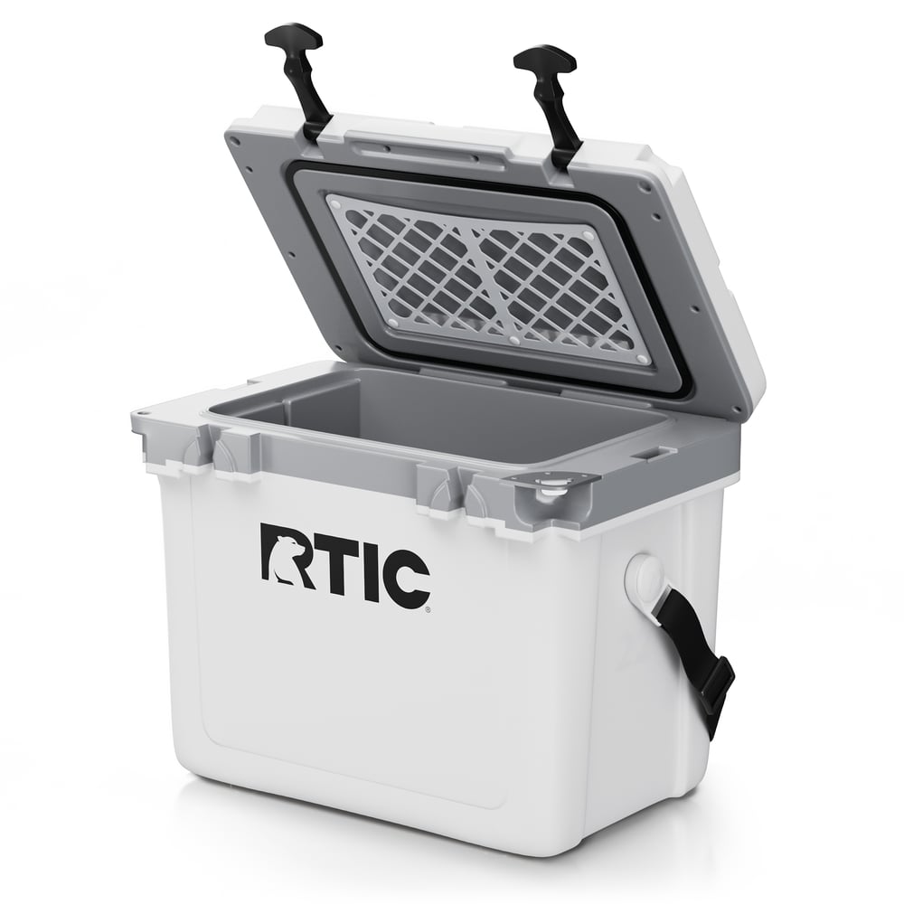 22 QT Ultra-Light Cooler, White & Grey Image