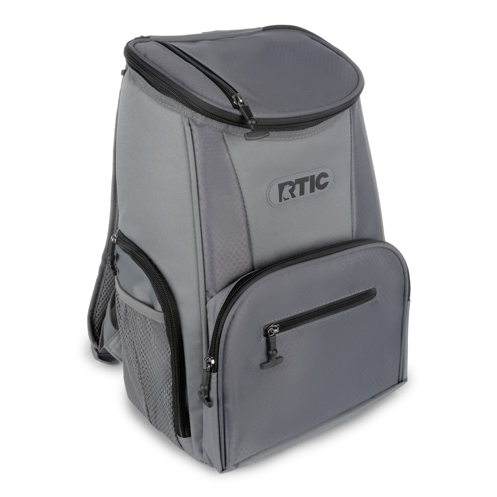 15 Can Lightweight Backpack Cooler, Smoke, Adjustable Straps, Padded