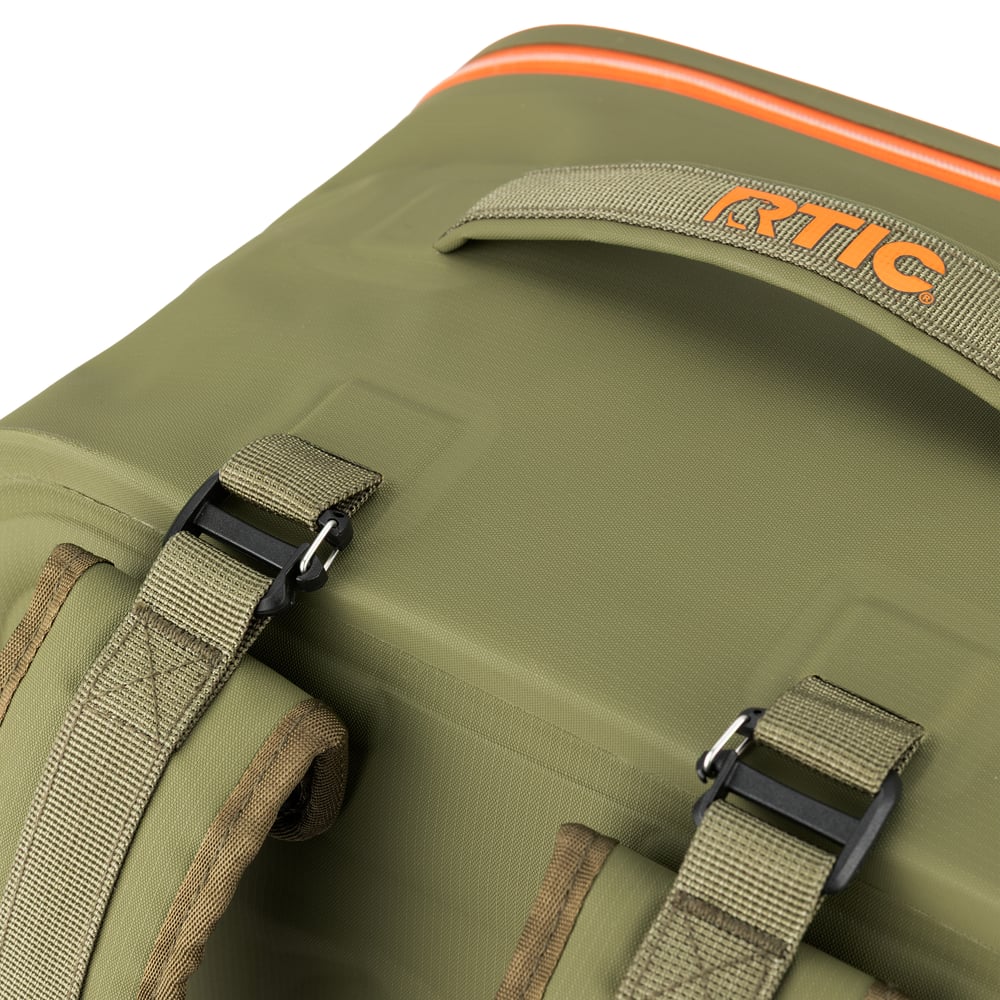 Ultra-Dry Duffle Pack, Olive & Orange Image