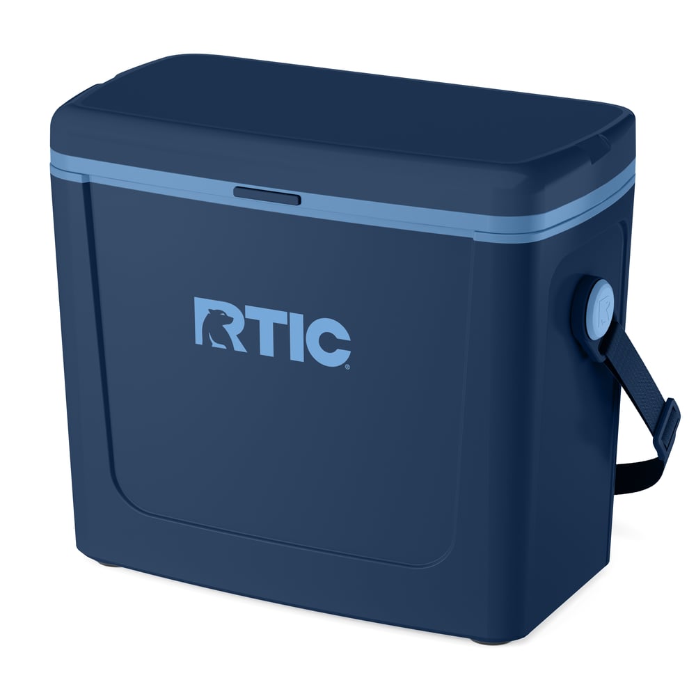 16 QT Road Trip Cooler, Navy & Denim
