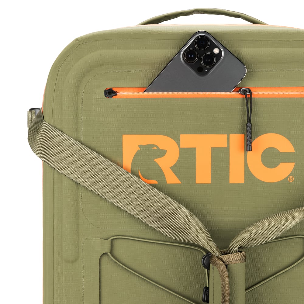 Ultra-Dry Duffle Pack, Olive & Orange Image
