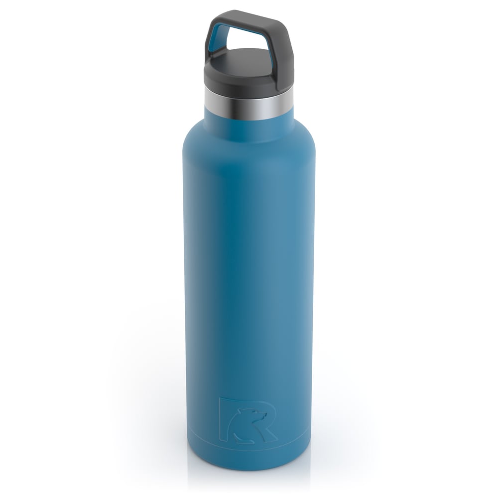 RTIC 20oz Water Bottle, Lake Blue, Matte, Stainless Steel & Vacuum Insulated