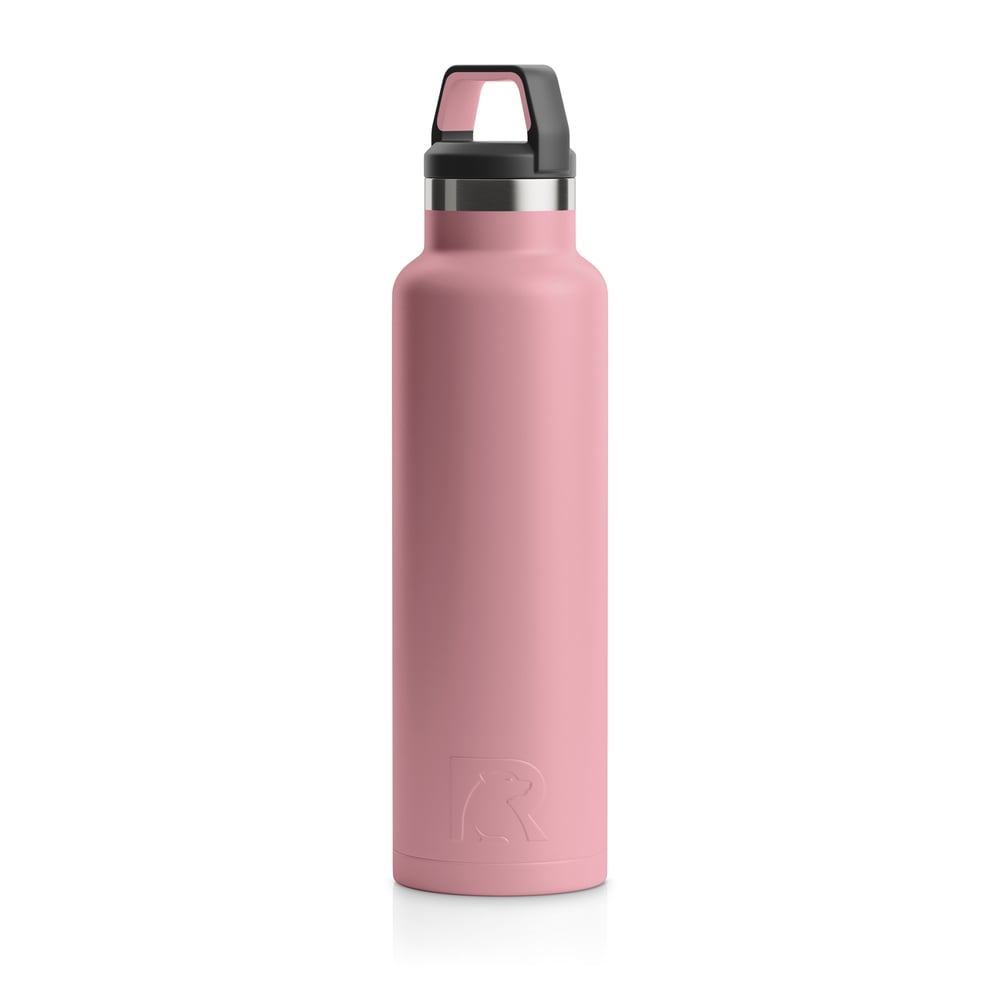 RTIC 20oz Water Bottle, Dusty Rose, Matte, Stainless Steel & Vacuum Insulated