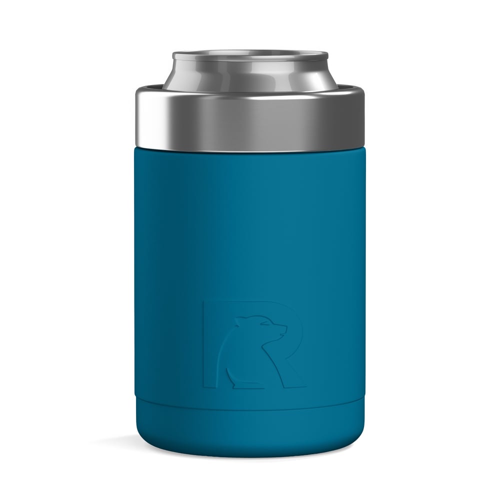 12oz Essential Can Cooler, Lake Blue, Matte Image