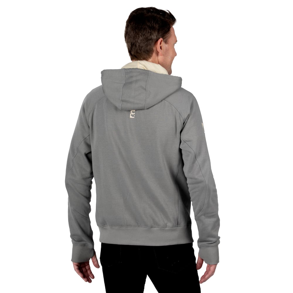 Men's Water-Repellent Full-Zip Hoodie, Granite, L Image