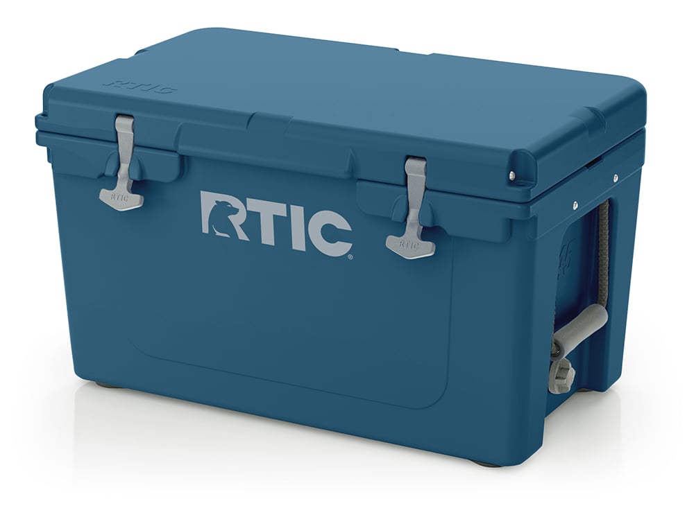 45 QT Ultra-Tough Cooler, Storm, Heavy Duty Rope Handles, T-Latch Closure