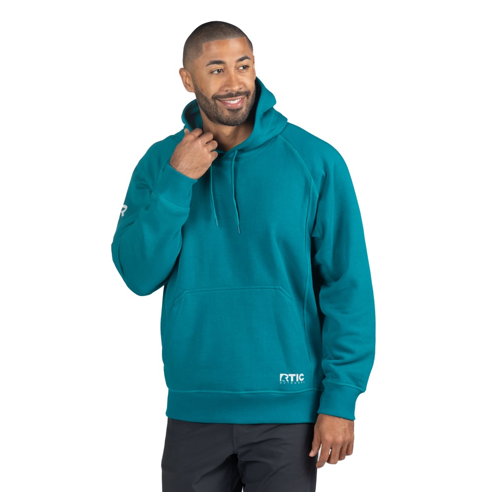 Water-Repellent Pullover Hoodie - Relaxed Fit, Deep Harbor, XL | RTIC