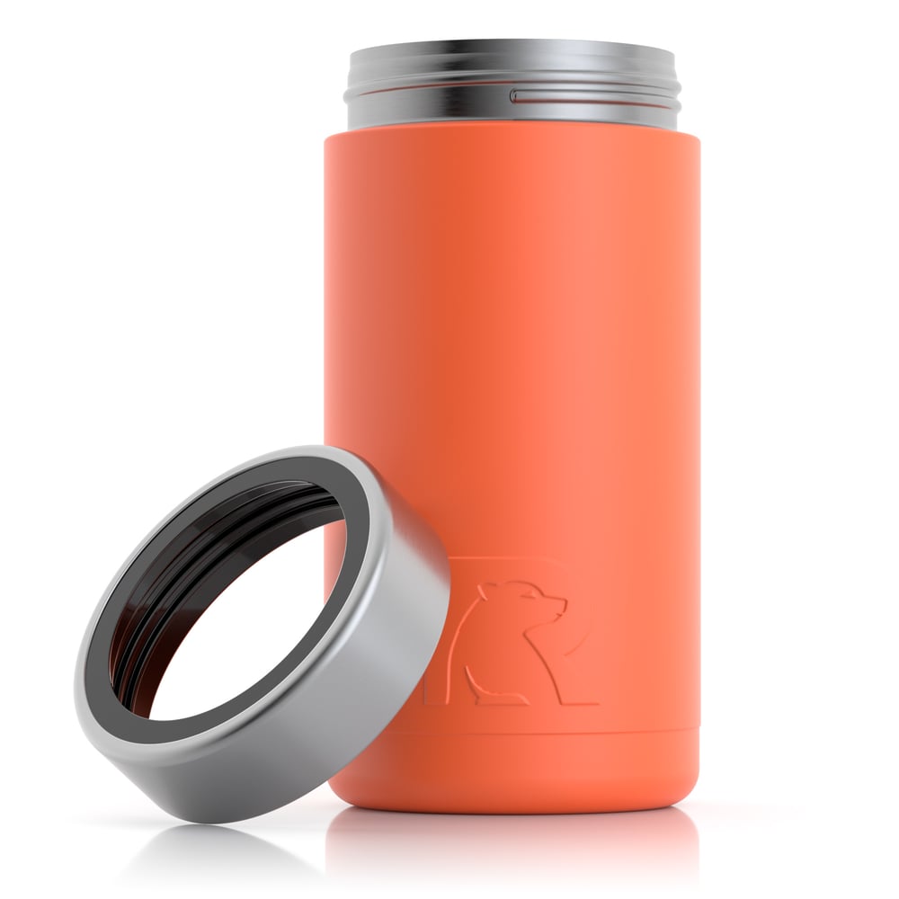 16oz Essential Craft Can Cooler, Orange, Matte