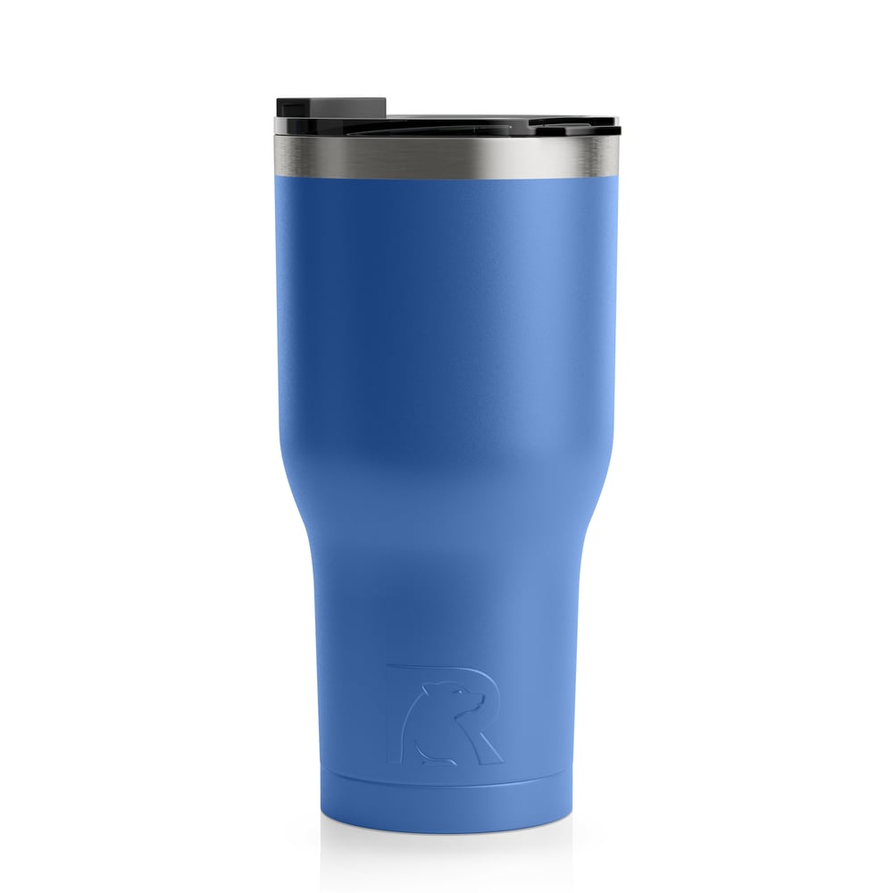 RTIC 30oz Tumbler, Pond, Matte, Stainless Steel & Vacuum Insulated, Flip-Top Lid