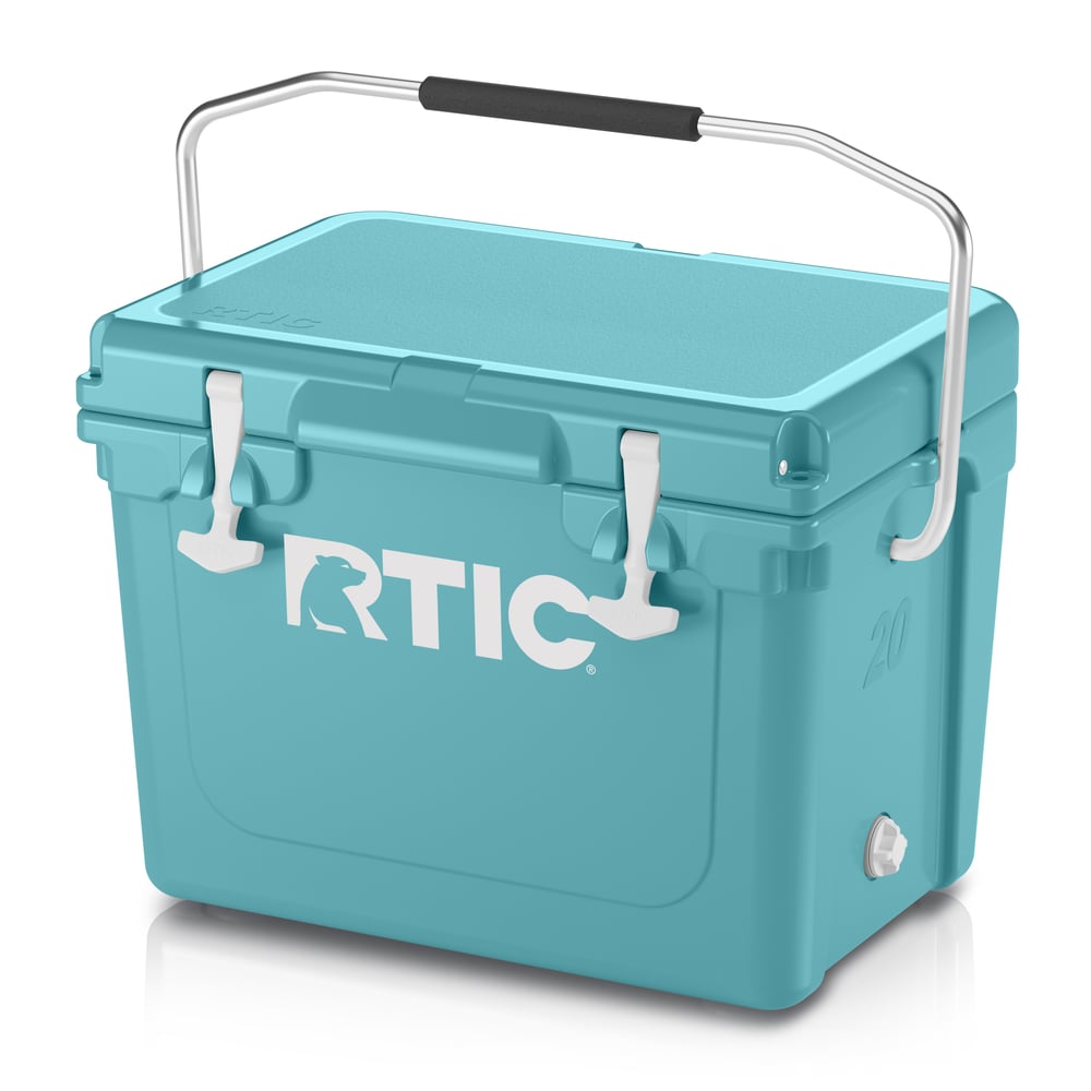 20 QT Ultra-Tough Cooler, Lagoon, Heavy Duty Stainless Steel Handle, T-Latch Closure