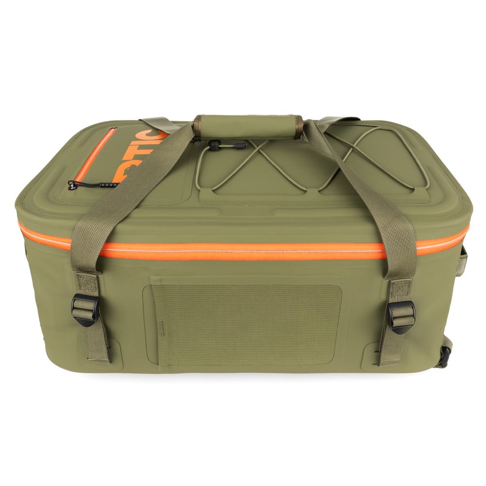 Ultra-Dry Duffle Pack, Olive & Orange Image