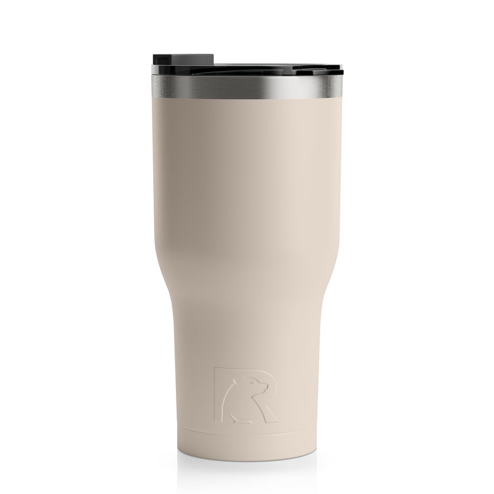 RTIC 30oz Tumbler, Beach, Matte, Stainless Steel & Vacuum Insulated, Flip-Top Lid