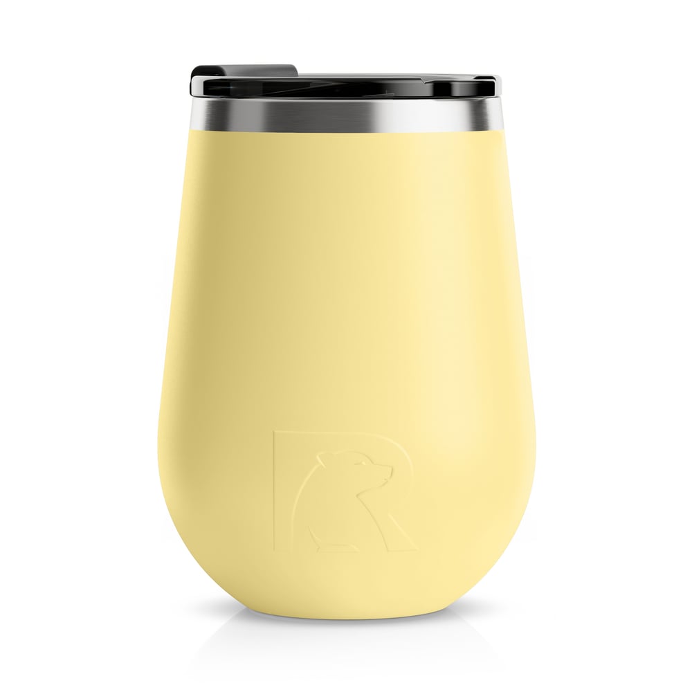 RTIC 12oz Cocktail Tumbler, Sunlight, Matte, Stainless Steel & Vacuum Insulated, Flip-Top Lid