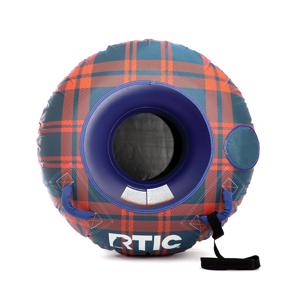 32" RTIC Tough Snow Tubes, Slate Blue/Orange Plaid Image