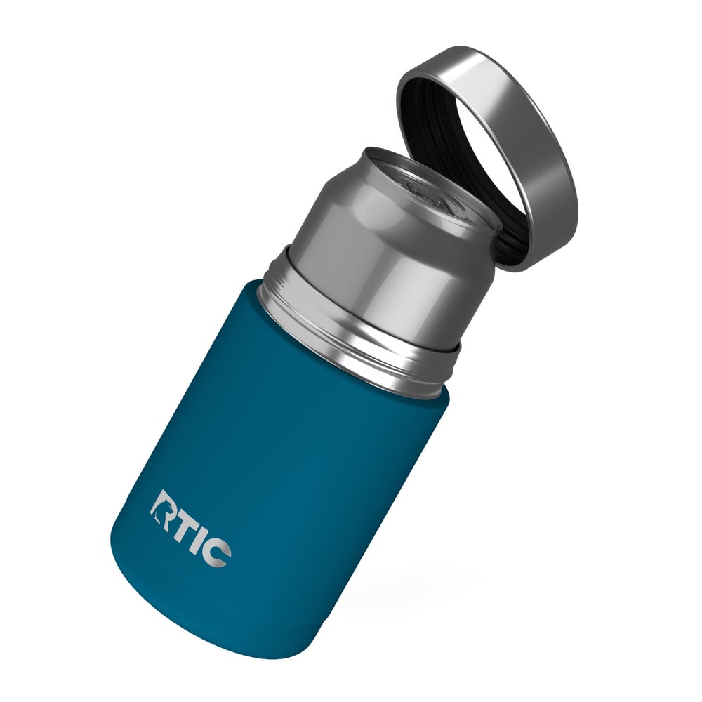 12oz Essential Can Cooler, Lake Blue, Matte Image