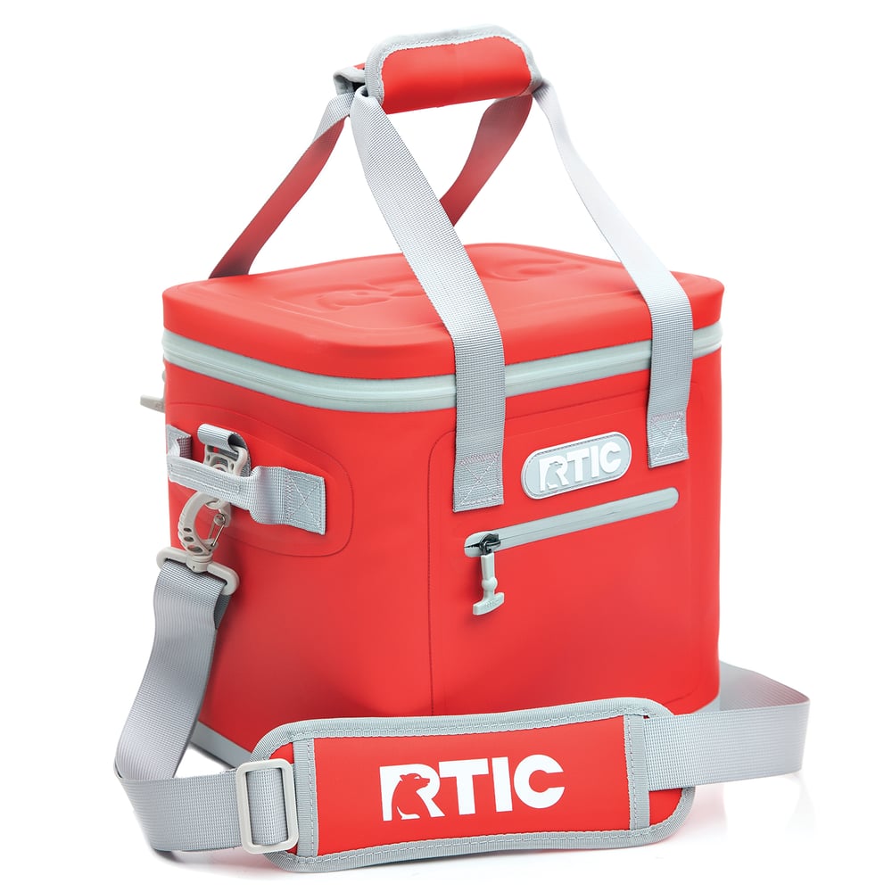 RTIC 12 Can Ultra-Tough Soft Cooler, Cardinal Leakproof & Puncture Proof