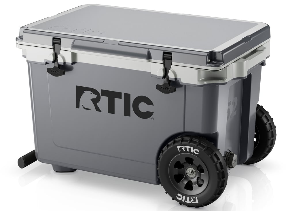 52 QT Ultra-Light Wheeled Cooler, Dark Grey & Cool Grey