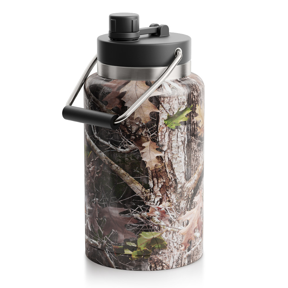 RTIC Half Gallon Jug, Kanati Camo, Matte, Stainless Steel & Vacuum Insulated, Flip-Top Lid