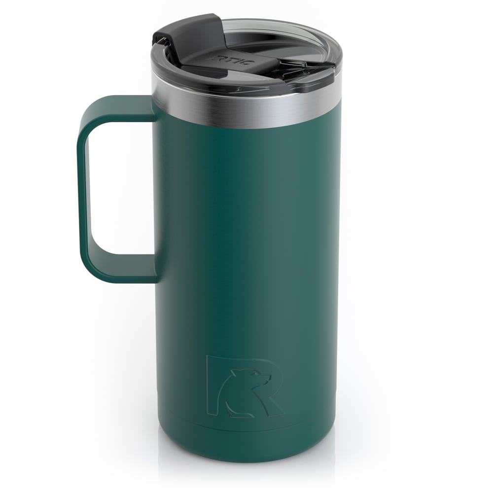 16oz Travel Mug, Forest Green, Matte Image