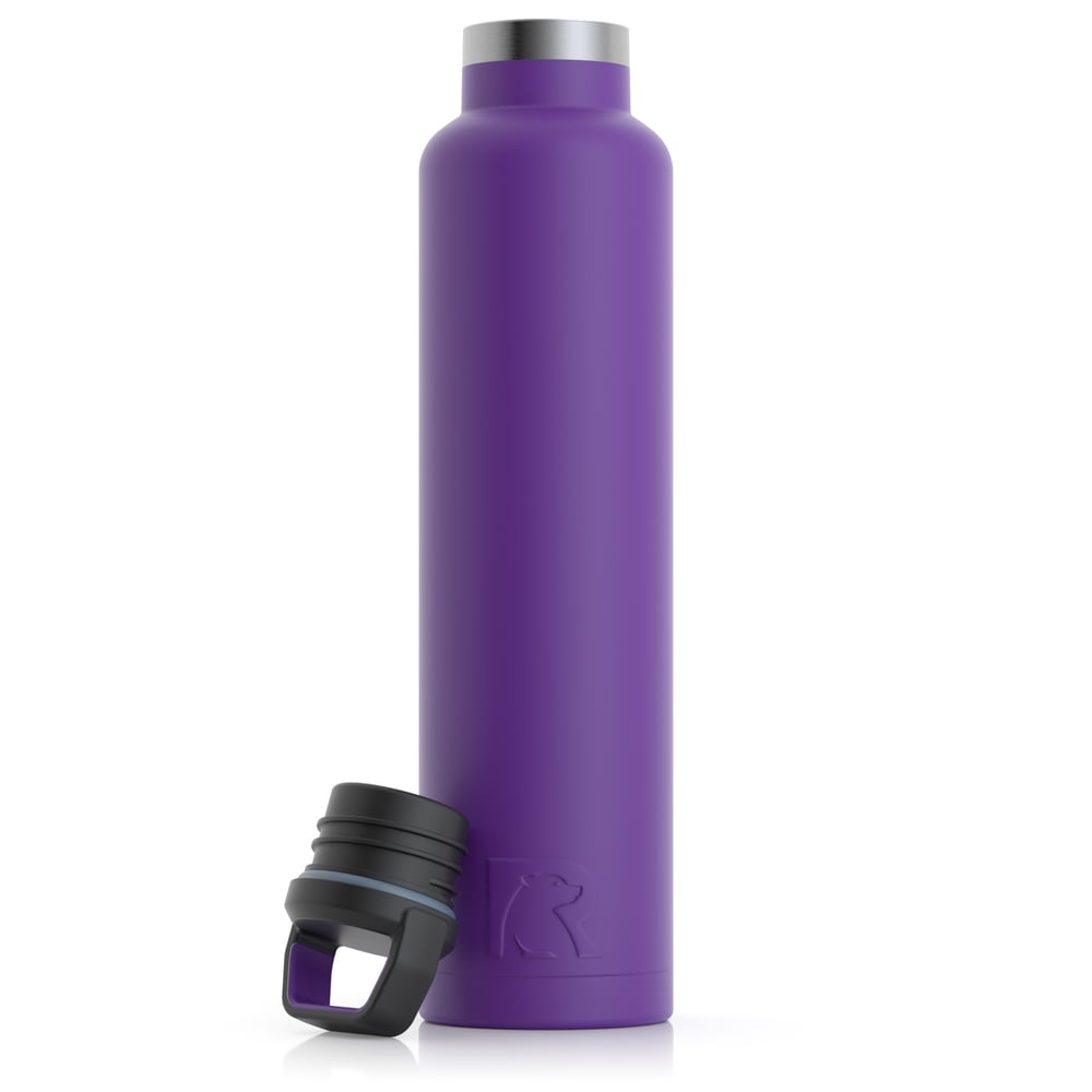 RTIC 26oz Water Bottle, Majestic Purple, Matte, Stainless Steel & Vacuum Insulated