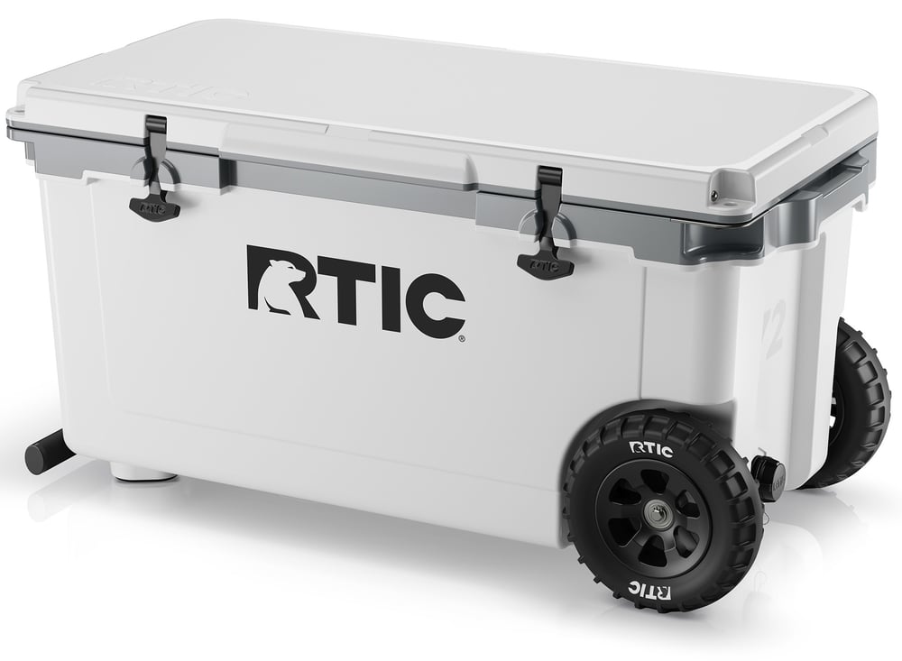 72 QT Ultra-Light Wheeled Cooler, White & Grey Image