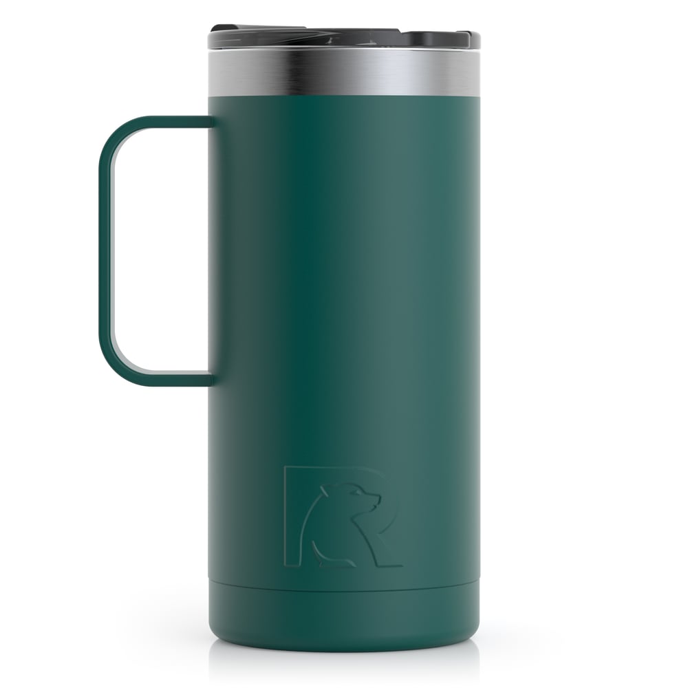 16oz Travel Mug, Forest Green, Matte Image