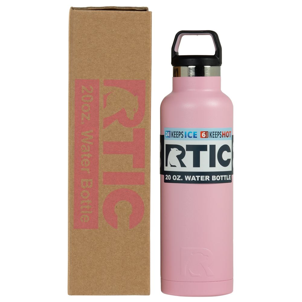 20oz Water Bottle, Flamingo, Matte Image