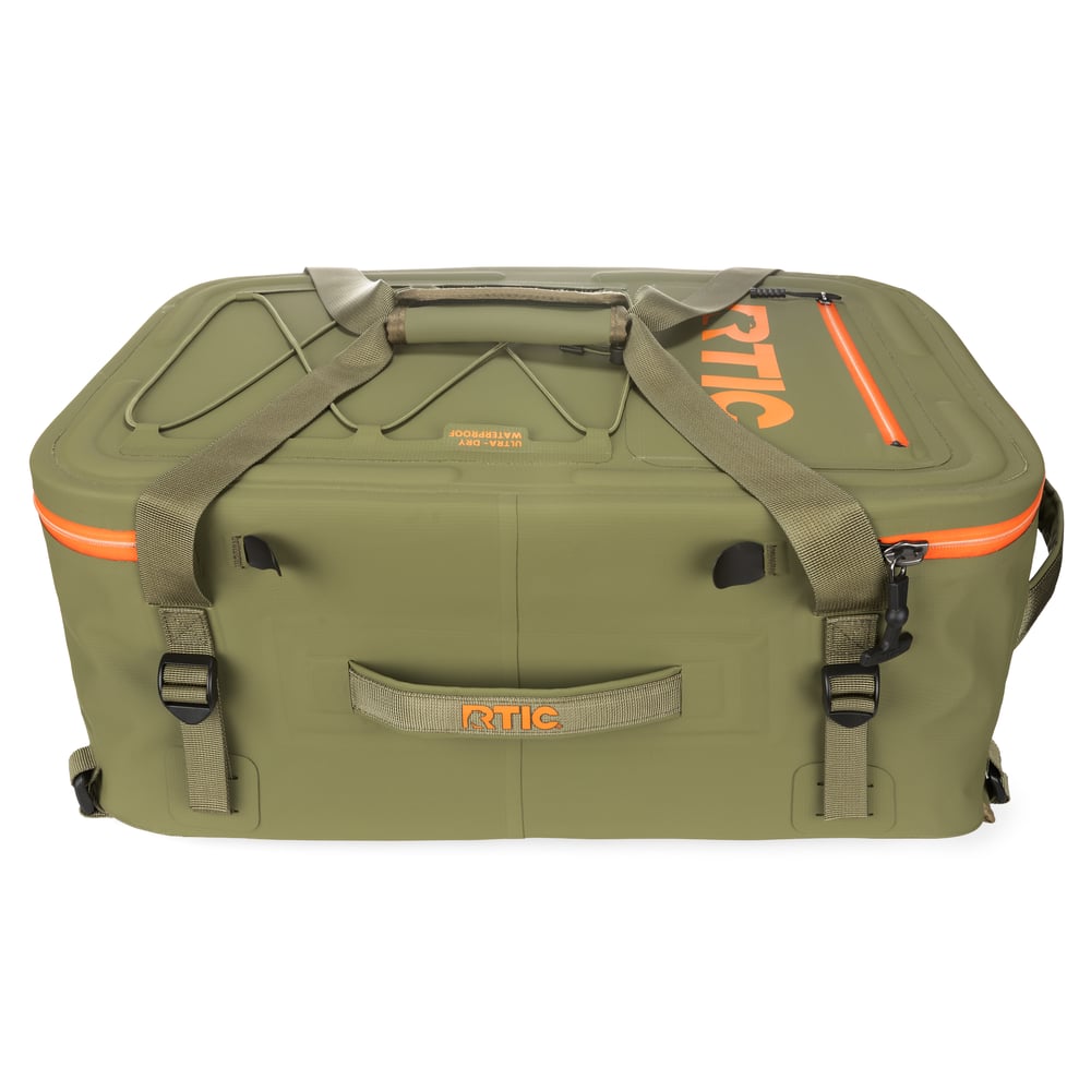 Ultra-Dry Duffle Pack, Olive & Orange Image