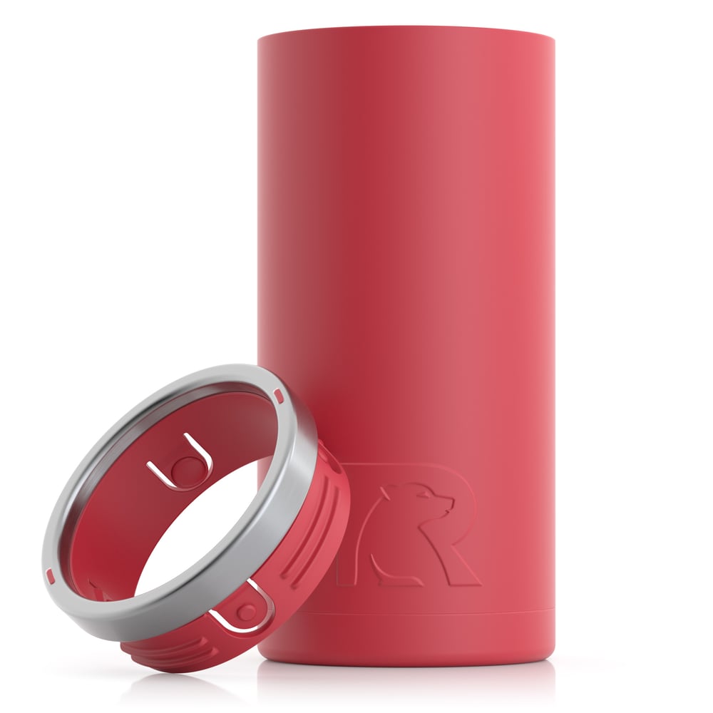 12oz Essential Skinny Can Cooler, Brick, Matte