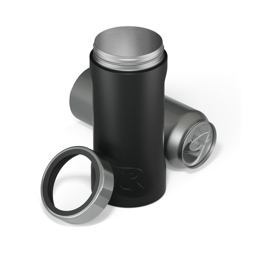 24oz Essential Can Cooler, Black Image