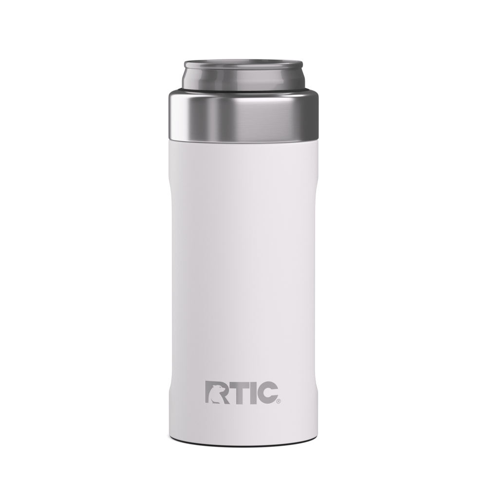 12oz Ultimate Skinny Can Cooler, White