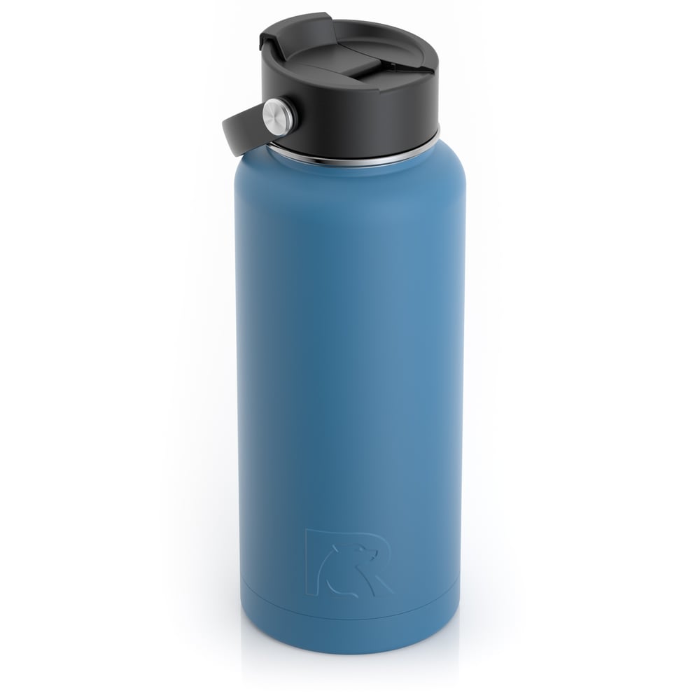 RTIC 32oz Bottle, Slate Blue, Matte, Stainless Steel & Vacuum Insulated
