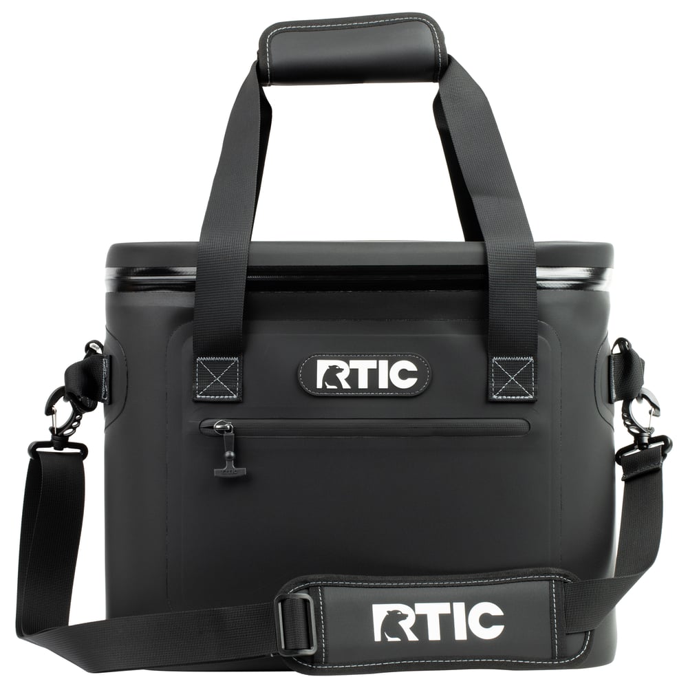 RTIC 30 Can Ultra-Tough Soft Cooler, Black Leakproof & Puncture Proof