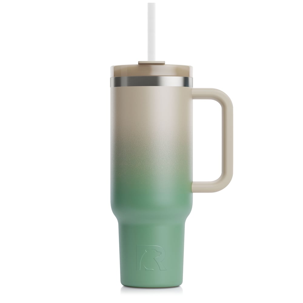 40oz Road Trip Tumbler, Sage Ombre
