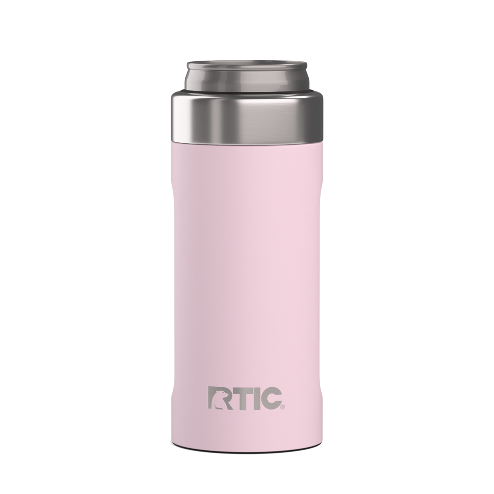 12oz Ultimate Skinny Can Cooler, Pale Pink