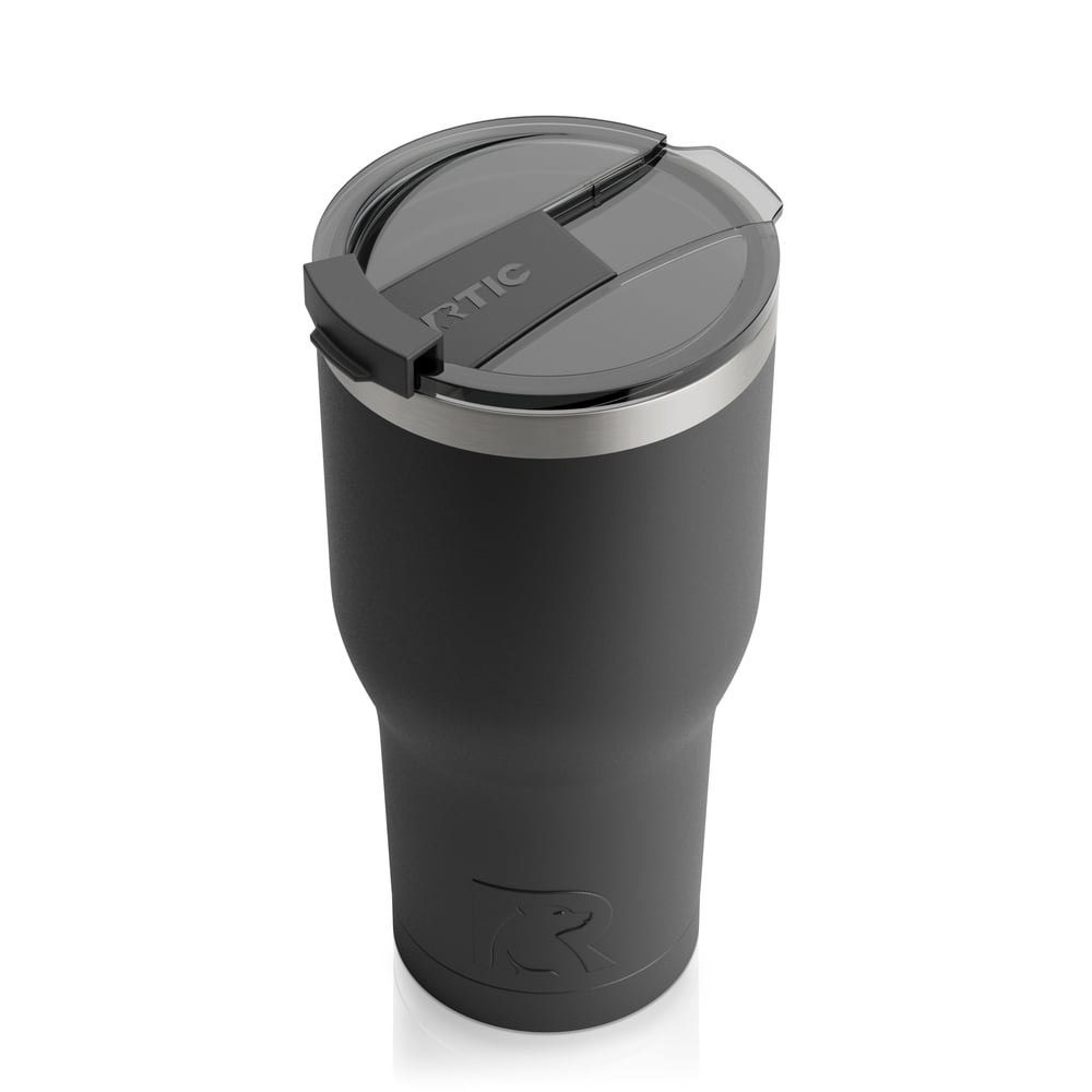 30oz Tumbler, Black, Matte Image